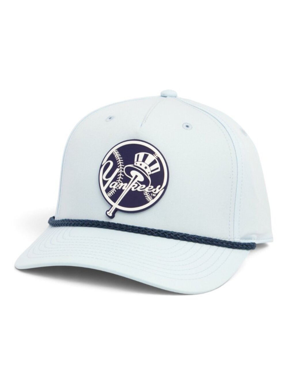New York Yankees Navy 3D Five Panel Classic Rope Hat- Soft Blue/ Navy